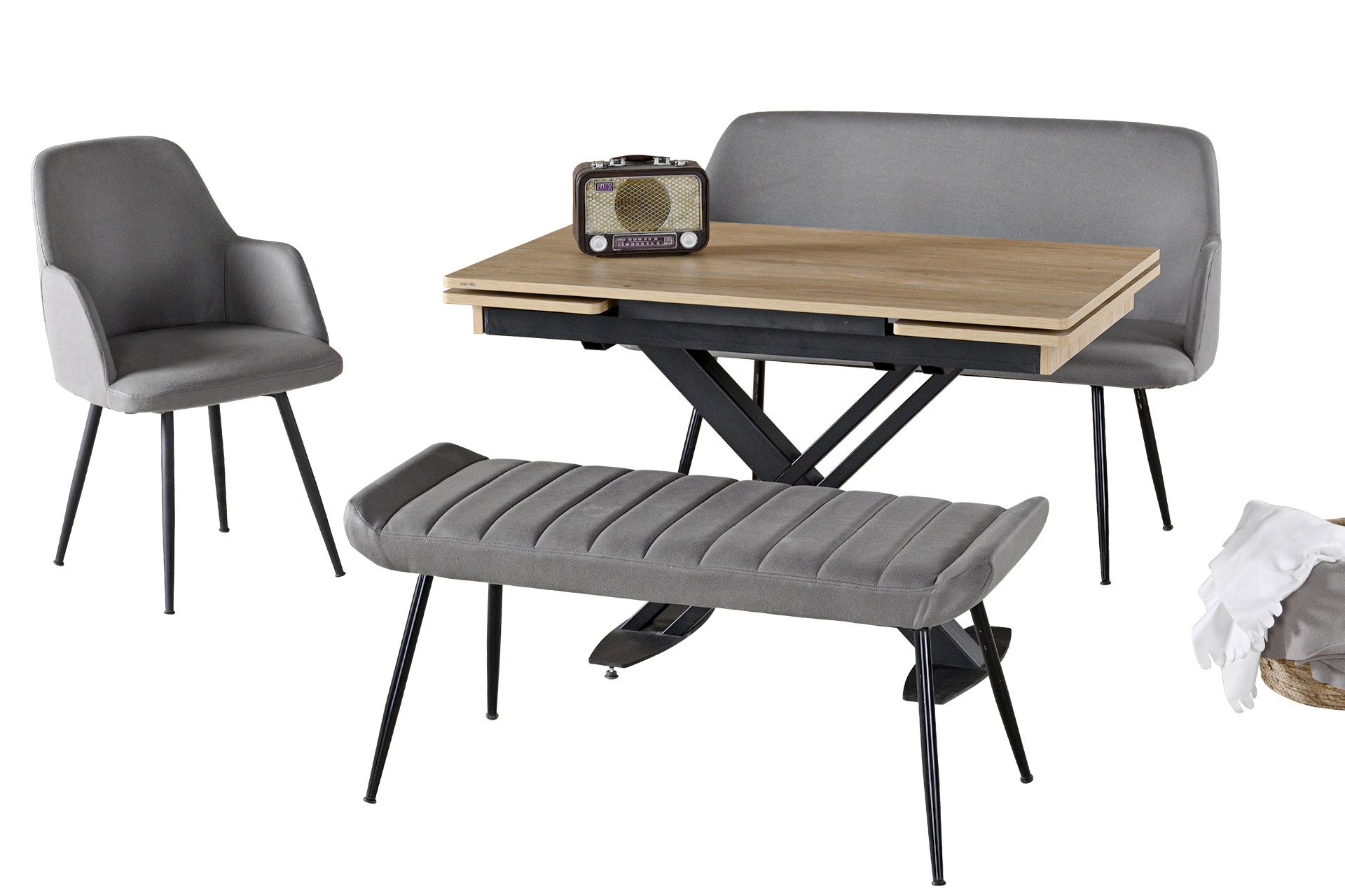 Basel Toscana Bench Masa - Görsel 4