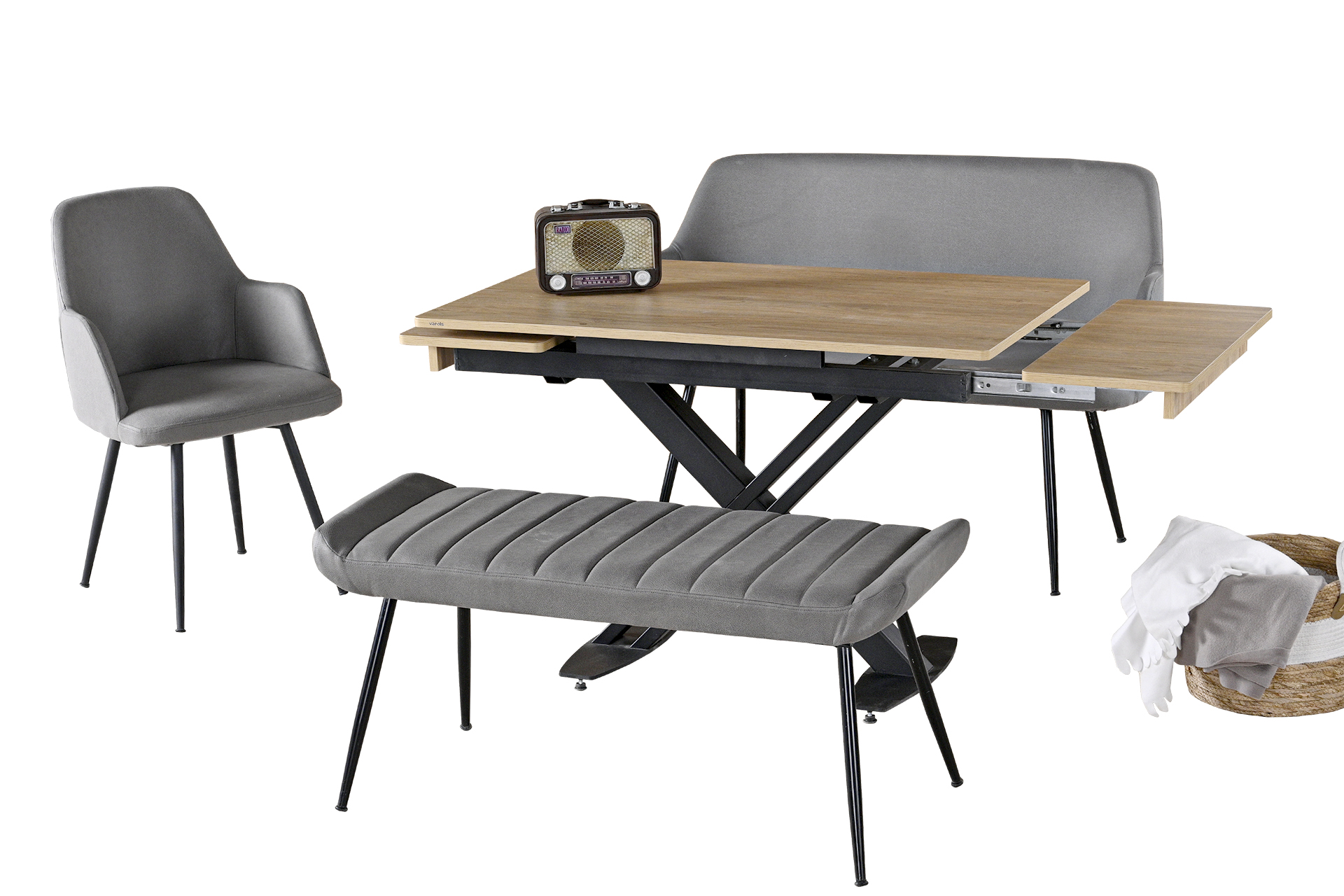 Basel Toscana Bench Masa - Görsel 5