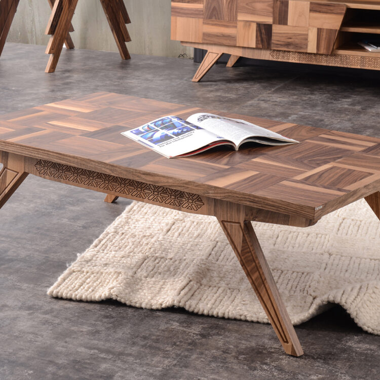 Walnut Ceviz Orta Sehpa